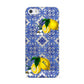 Personalised Mediterranean Tiles and Lemons Apple iPhone 5 Case
