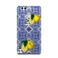 Personalised Mediterranean Tiles and Lemons Huawei P9 Case