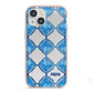 Personalised Mediterranean Tiles iPhone 13 Mini TPU Impact Case with Pink Edges