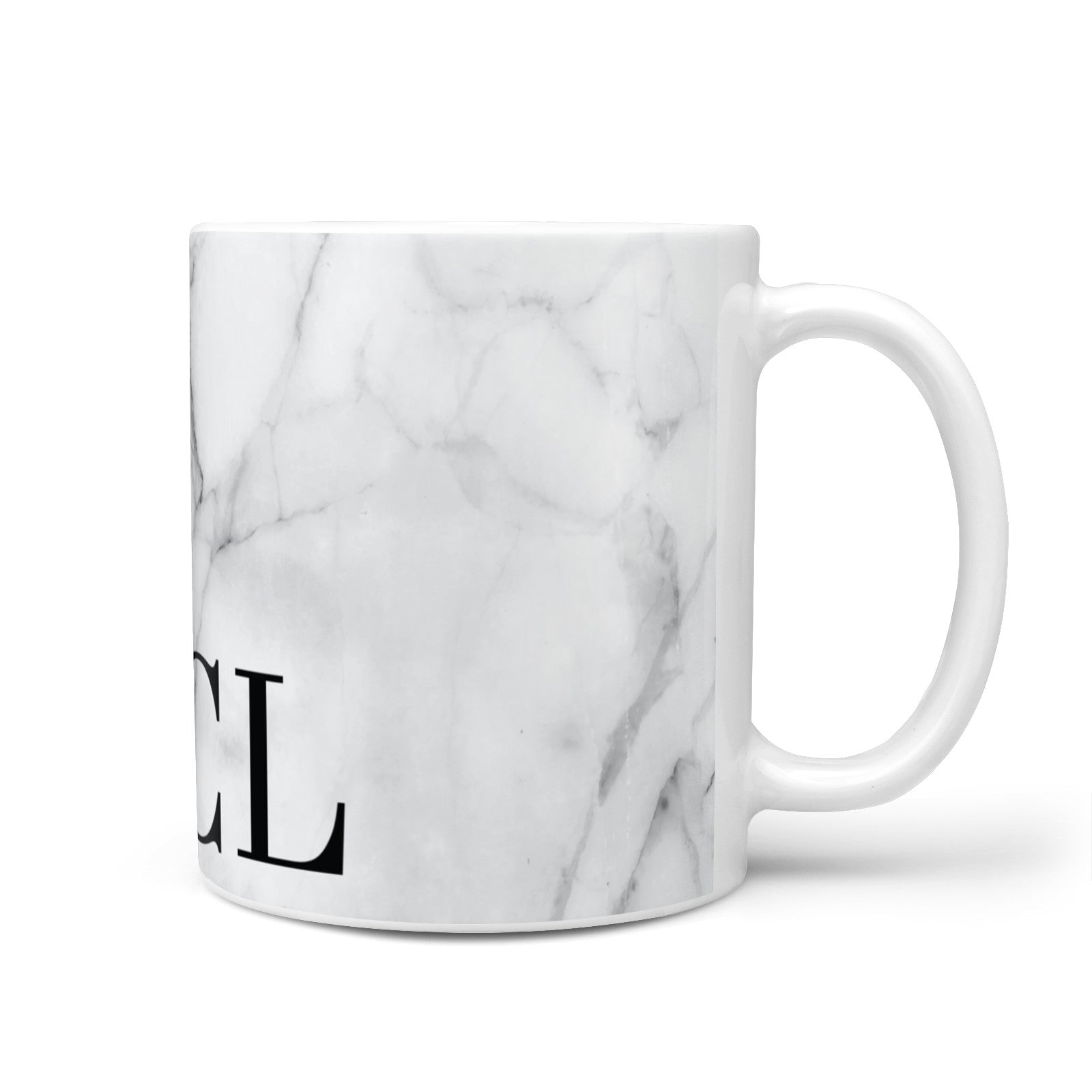 Personalised Medium Marble Initials 10oz Mug