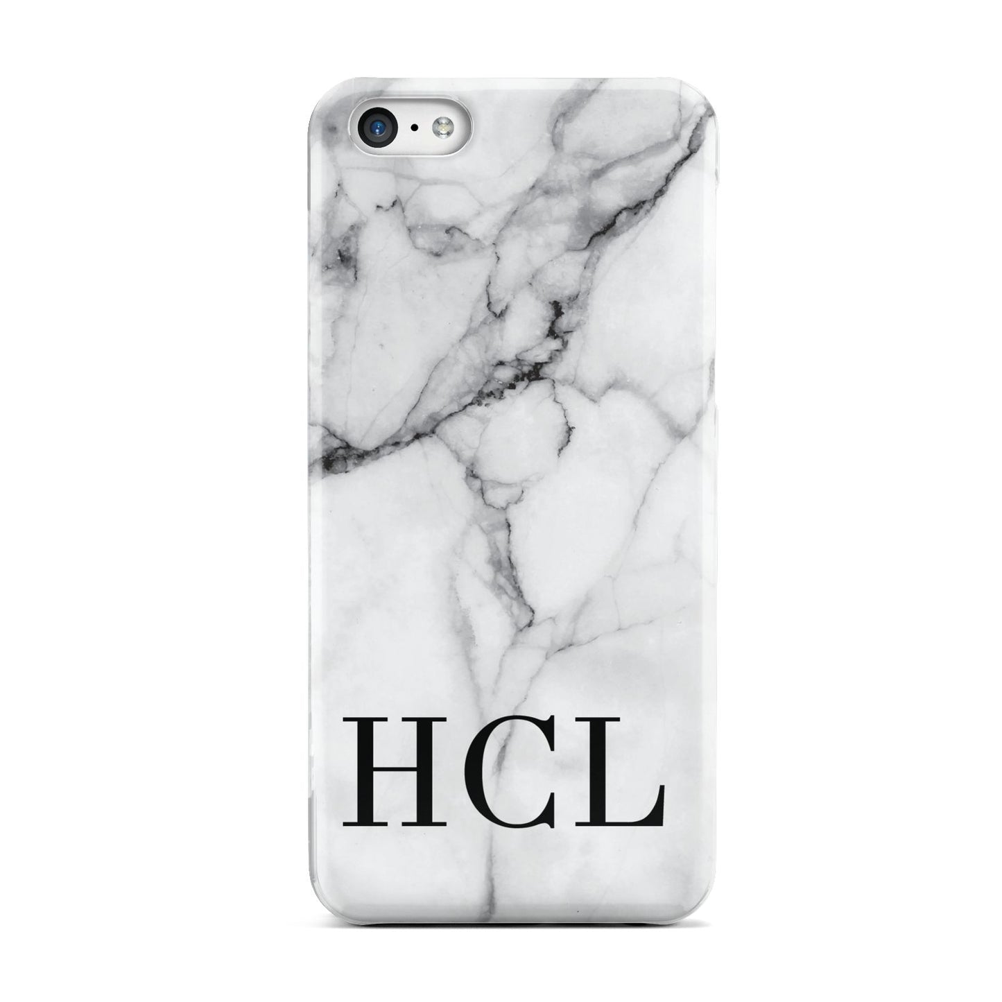 Personalised Medium Marble Initials Apple iPhone 5c Case