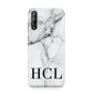 Personalised Medium Marble Initials Huawei Enjoy 10s Phone Case