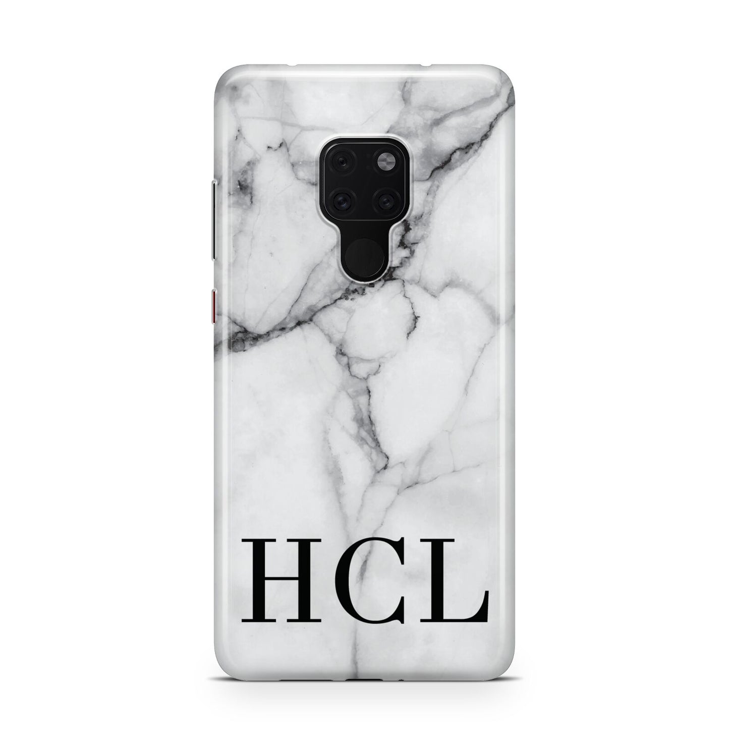 Personalised Medium Marble Initials Huawei Mate 20 Phone Case