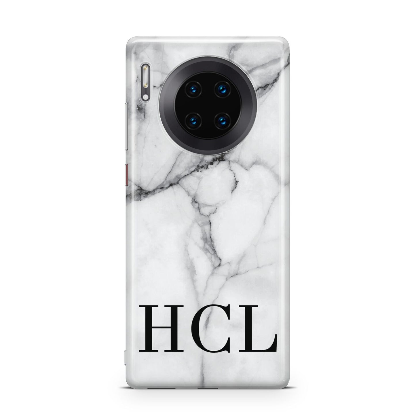Personalised Medium Marble Initials Huawei Mate 30 Pro Phone Case