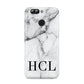Personalised Medium Marble Initials Huawei Nova 2s Phone Case