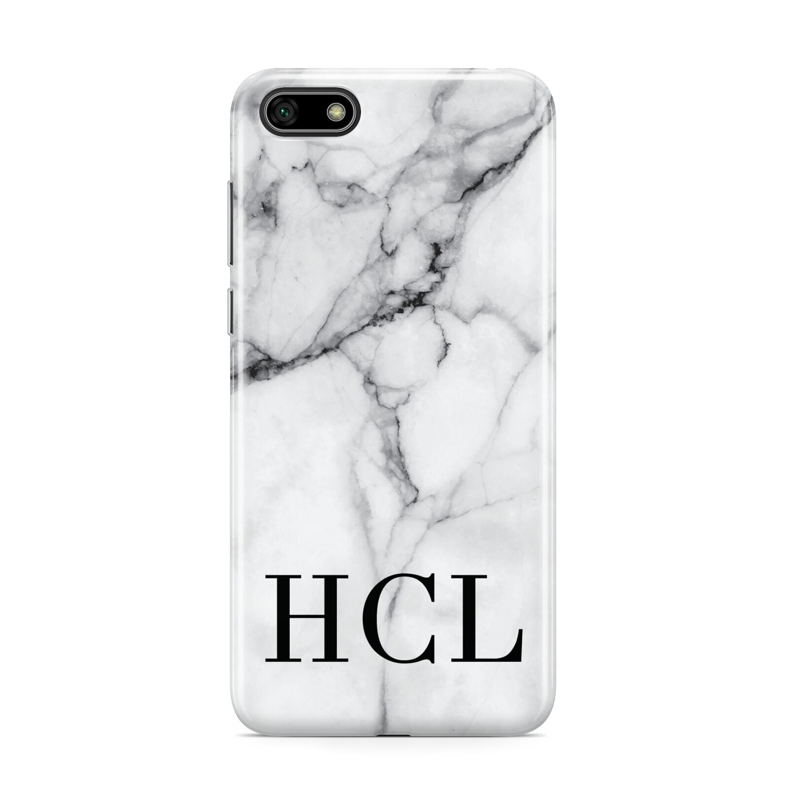 Personalised Medium Marble Initials Huawei Y5 Prime 2018 Phone Case
