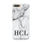 Personalised Medium Marble Initials Huawei Y6 2018