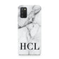 Personalised Medium Marble Initials Samsung A02s Case
