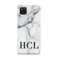 Personalised Medium Marble Initials Samsung A12 Case