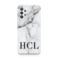 Personalised Medium Marble Initials Samsung A32 5G Case