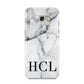 Personalised Medium Marble Initials Samsung Galaxy A5 2017 Case on gold phone