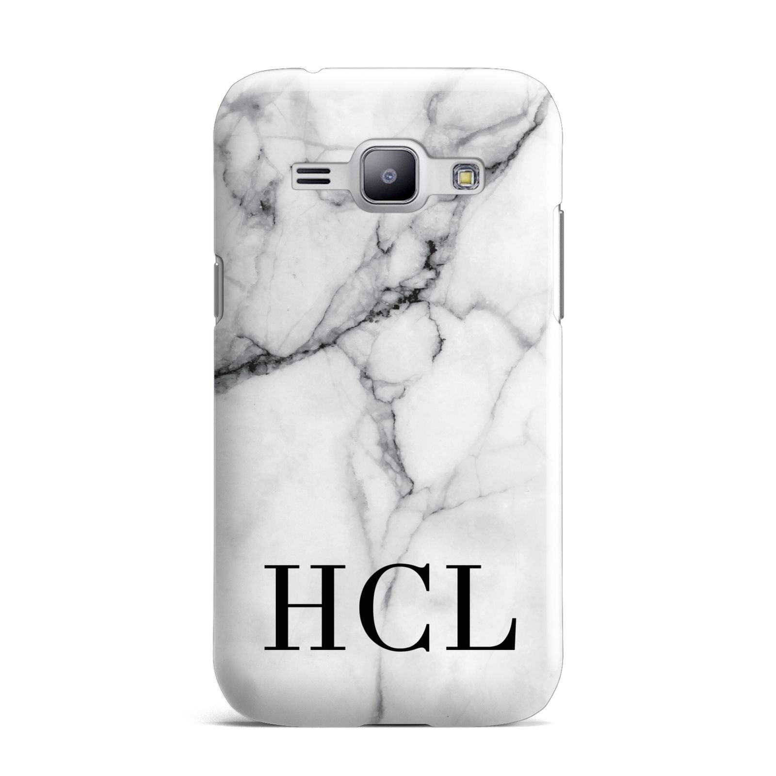 Personalised Medium Marble Initials Samsung Galaxy J1 2015 Case