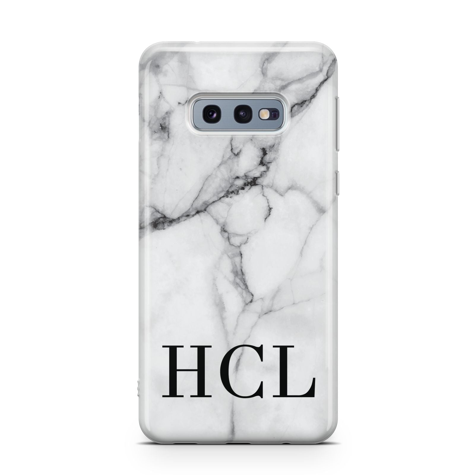 Personalised Medium Marble Initials Samsung Galaxy S10E Case