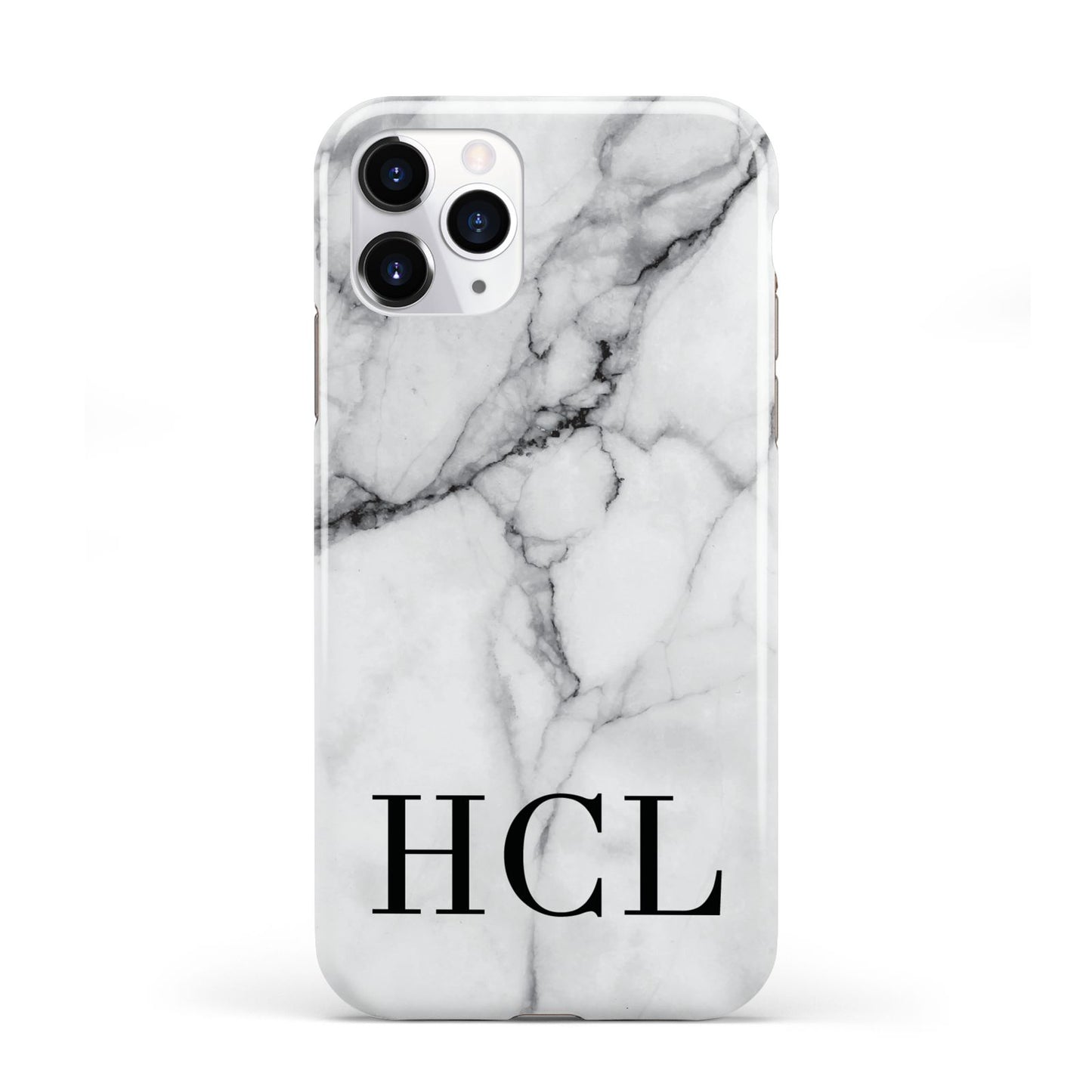 Personalised Medium Marble Initials iPhone 11 Pro 3D Tough Case