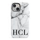 Personalised Medium Marble Initials iPhone 13 Mini Full Wrap 3D Tough Case