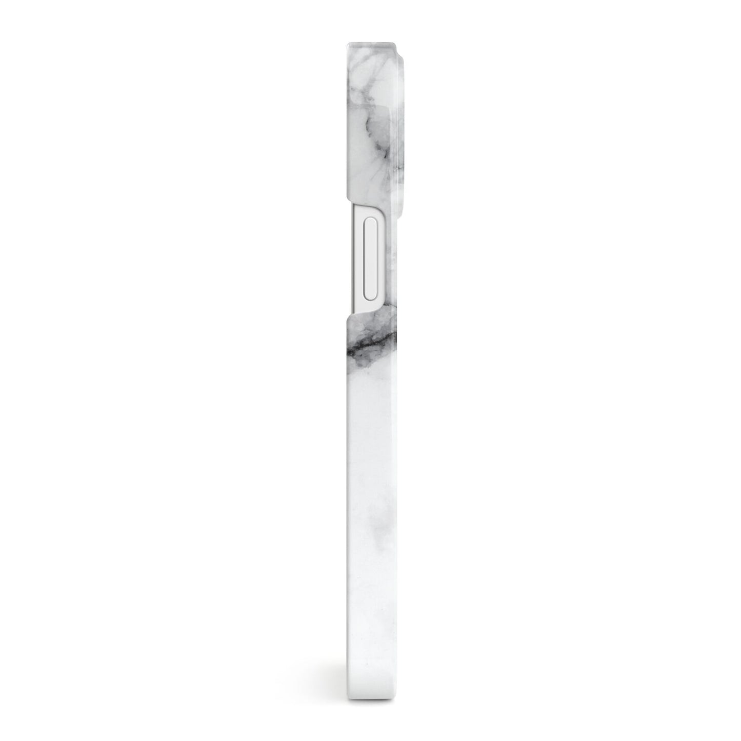 Personalised Medium Marble Initials iPhone 13 Mini Side Image 3D Snap Case