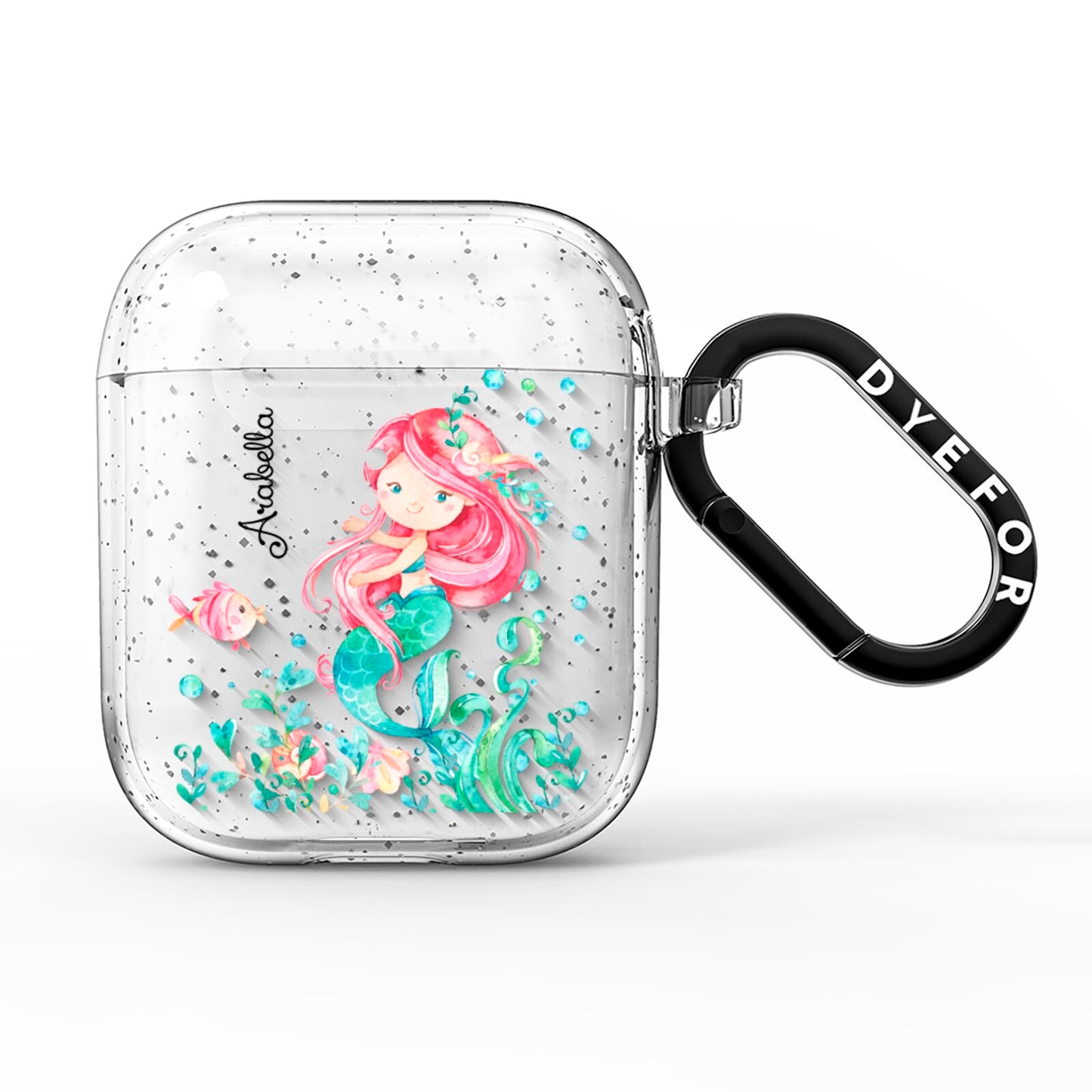 Personalised Mermaid AirPods Glitter Case
