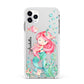 Personalised Mermaid Apple iPhone 11 Pro Max in Silver with White Impact Case
