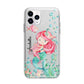 Personalised Mermaid Apple iPhone 11 Pro in Silver with Bumper Case