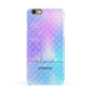 Personalised Mermaid Glitter with Names Apple iPhone 6 3D Snap Case