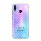 Personalised Mermaid Glitter with Names Huawei Nova 3 Phone Case