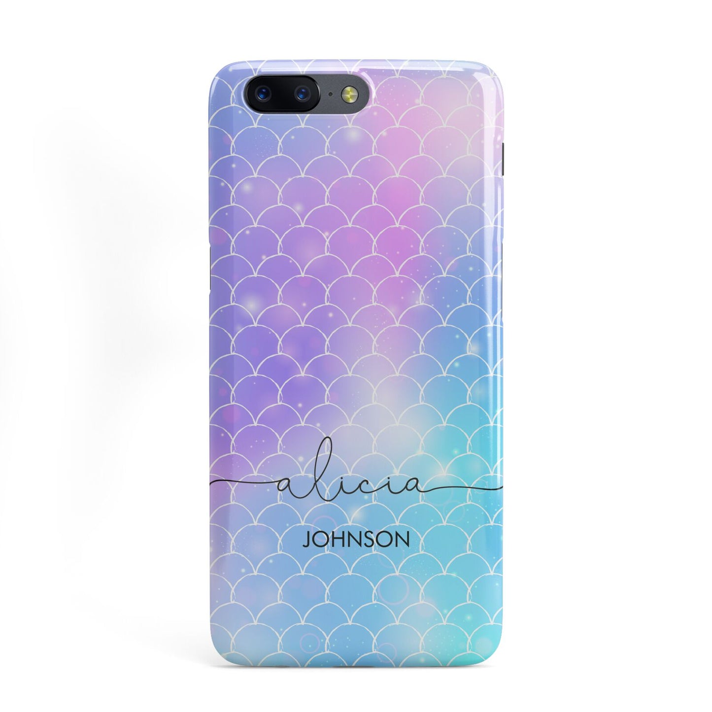 Personalised Mermaid Glitter with Names OnePlus Case