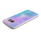 Personalised Mermaid Glitter with Names Samsung Galaxy Case Top Cutout