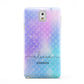 Personalised Mermaid Glitter with Names Samsung Galaxy Note 3 Case