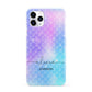 Personalised Mermaid Glitter with Names iPhone 11 Pro 3D Snap Case