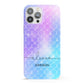 Personalised Mermaid Glitter with Names iPhone 13 Pro Max Full Wrap 3D Snap Case