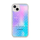 Personalised Mermaid Glitter with Names iPhone 14 Plus Glitter Tough Case Starlight