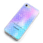 Personalised Mermaid Glitter with Names iPhone 8 Bumper Case on Silver iPhone Alternative Image