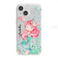 Personalised Mermaid iPhone 13 Mini Clear Bumper Case
