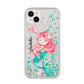 Personalised Mermaid iPhone 14 Plus Glitter Tough Case Starlight