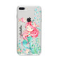 Personalised Mermaid iPhone 8 Plus Bumper Case on Silver iPhone