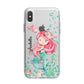 Personalised Mermaid iPhone X Bumper Case on Silver iPhone Alternative Image 1