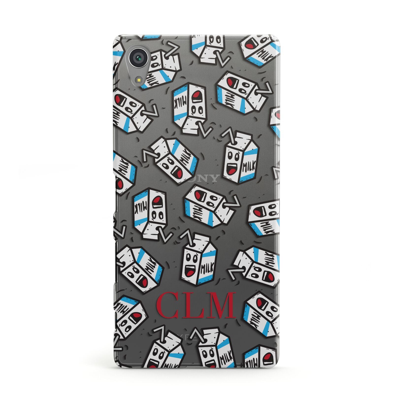 Personalised Milk Carton Initials Sony Xperia Case