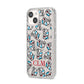 Personalised Milk Carton Initials iPhone 14 Glitter Tough Case Starlight Angled Image