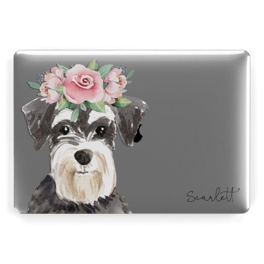Personalised Miniature Schnauzer Apple MacBook Case