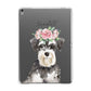 Personalised Miniature Schnauzer Apple iPad Grey Case