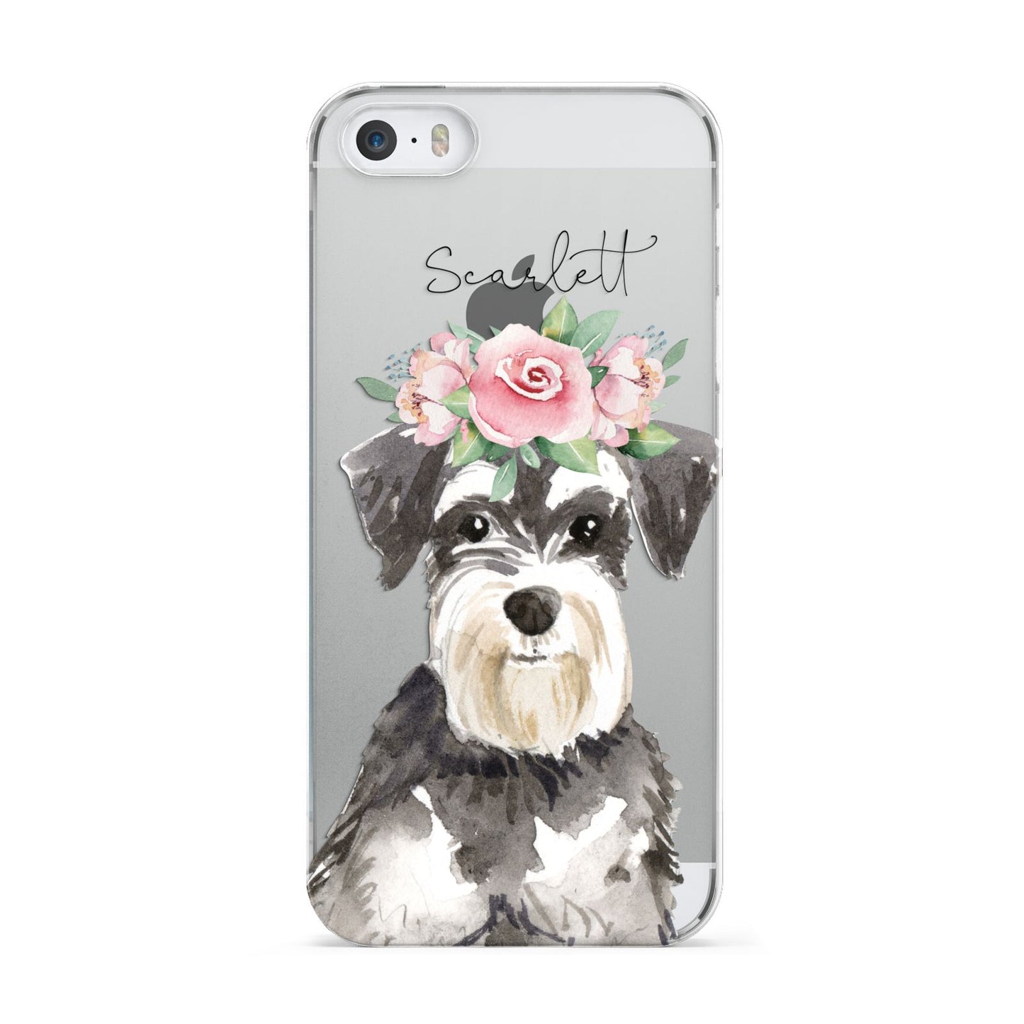 Personalised Miniature Schnauzer Apple iPhone 5 Case