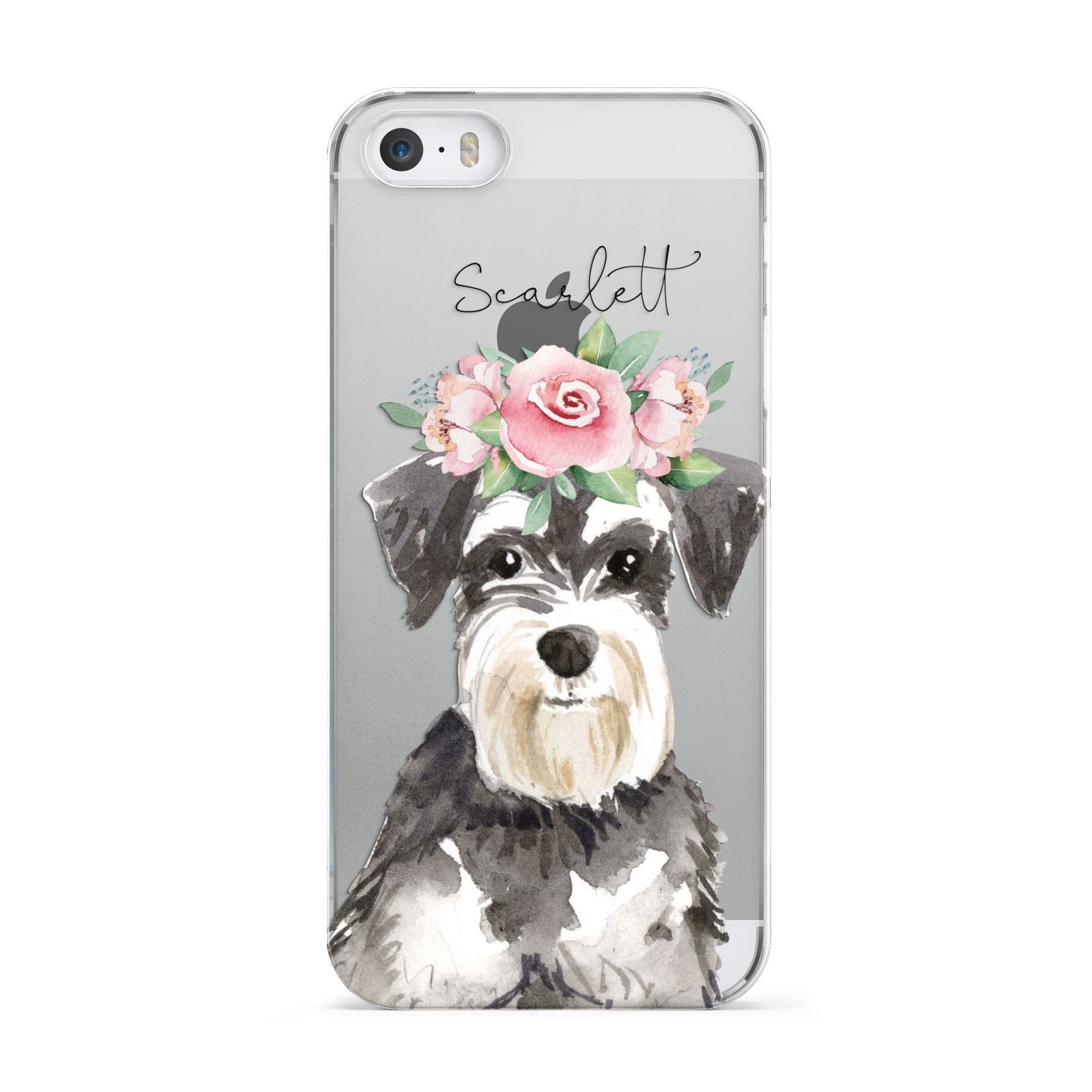 Personalised Miniature Schnauzer Apple iPhone 5 Case