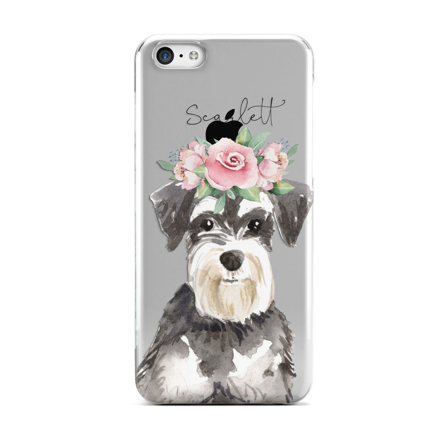 Personalised Miniature Schnauzer Apple iPhone 5c Case