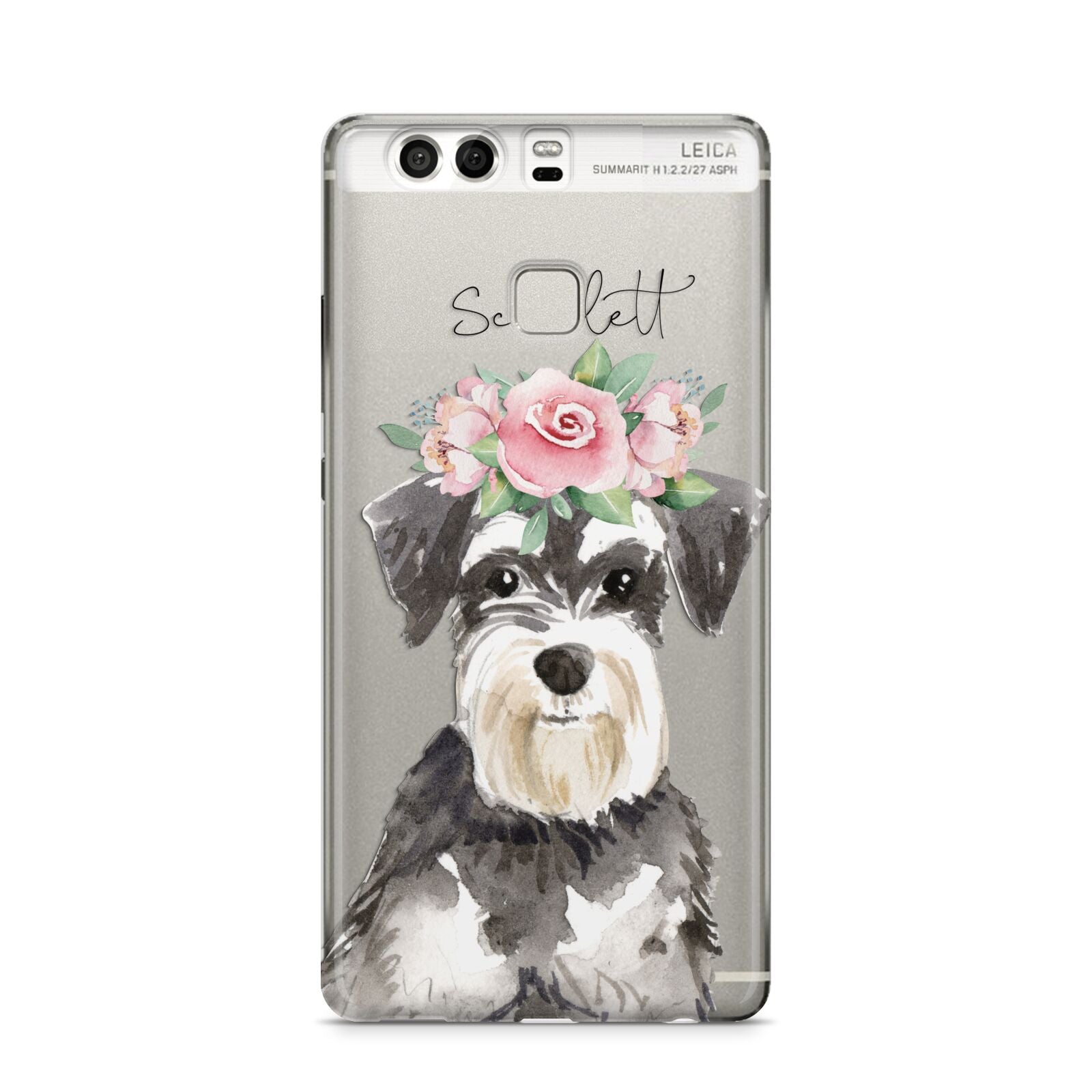 Personalised Miniature Schnauzer Huawei P9 Case