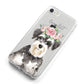 Personalised Miniature Schnauzer iPhone 8 Bumper Case on Silver iPhone Alternative Image