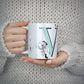 Personalised Mint Big Initials Marble 10oz Mug Alternative Image 5