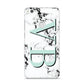 Personalised Mint Big Initials Marble Huawei P8 Lite Case