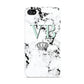 Personalised Mint Crown Initials Marble Apple iPhone 4s Case