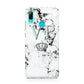 Personalised Mint Crown Initials Marble Huawei P Smart 2019 Case