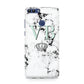 Personalised Mint Crown Initials Marble Huawei P Smart Case
